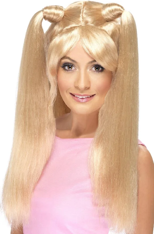 Baby Spice Womens Blonde Costume Wig