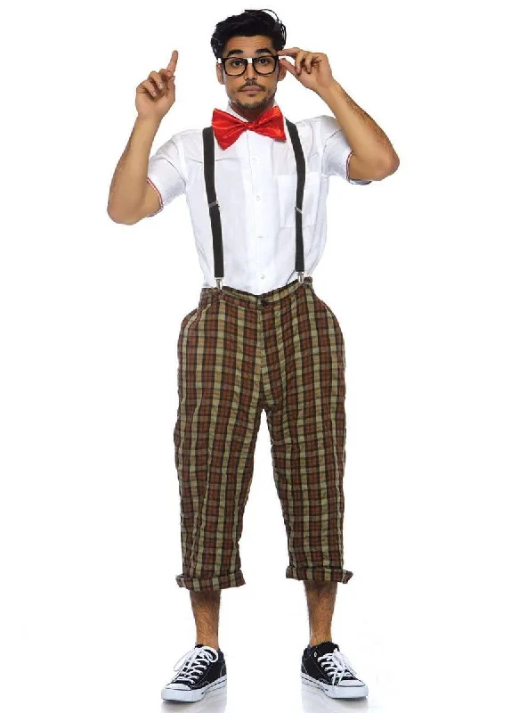 Nerdy Nerd Mens 1950s Fancy Dress Costume